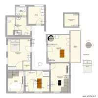 Grundriss mit verbundenen R&auml;umen