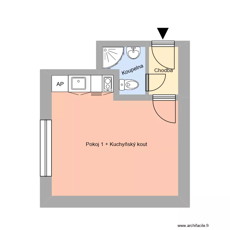Moskevsk&aacute; 1119, byt 4. Floor plan with 7  and 143 m²