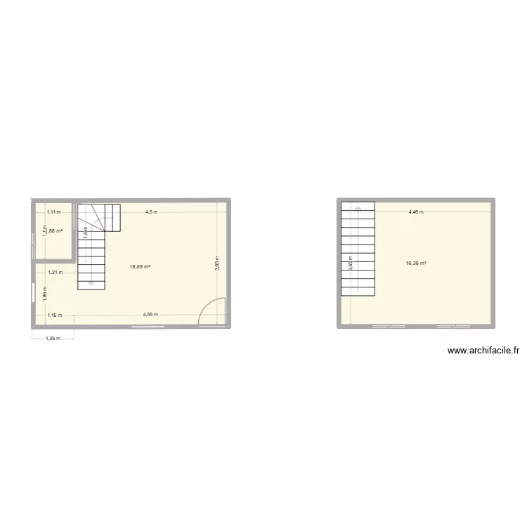 paty. Floor plan with 3 and 37 m² paty. Floor plan with 3 and 37 m²