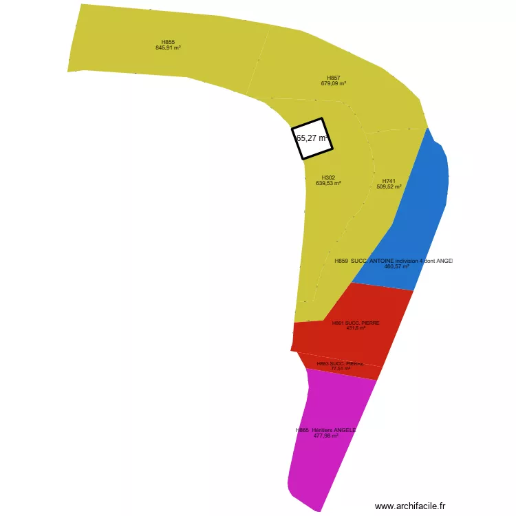 PARCELLE. Floor plan with 