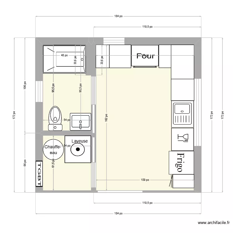 Slab. Floor plan with 
