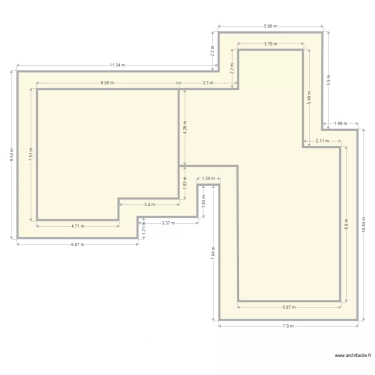 toiture tuiles. Floor plan with 