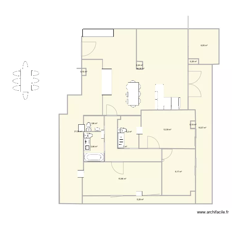 2C Maria Nuevo. Floor plan with 