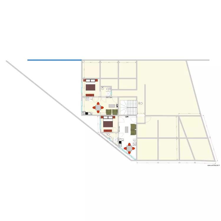 Charles appartments etages. Floor plan with 