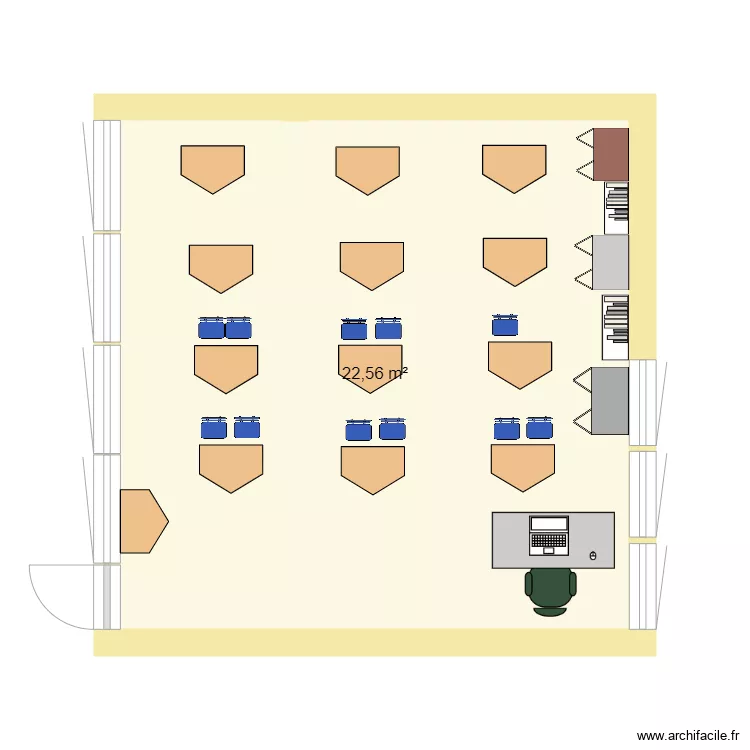 planoescuela. Floor plan with 
