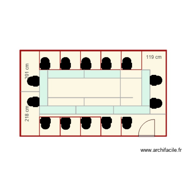 salle rouge v3. Floor plan with 0 room and 0 m2