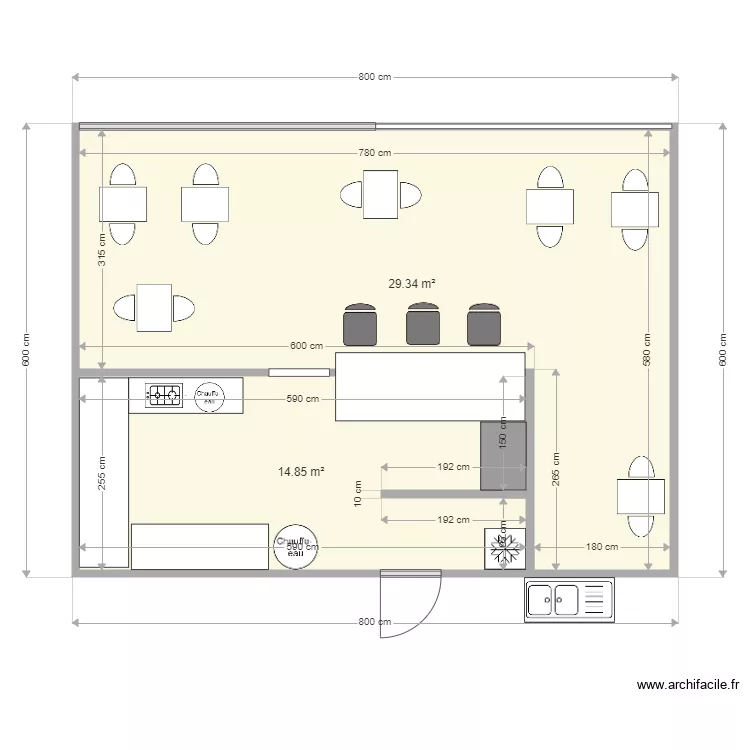 La Bajigur. Floor plan with 