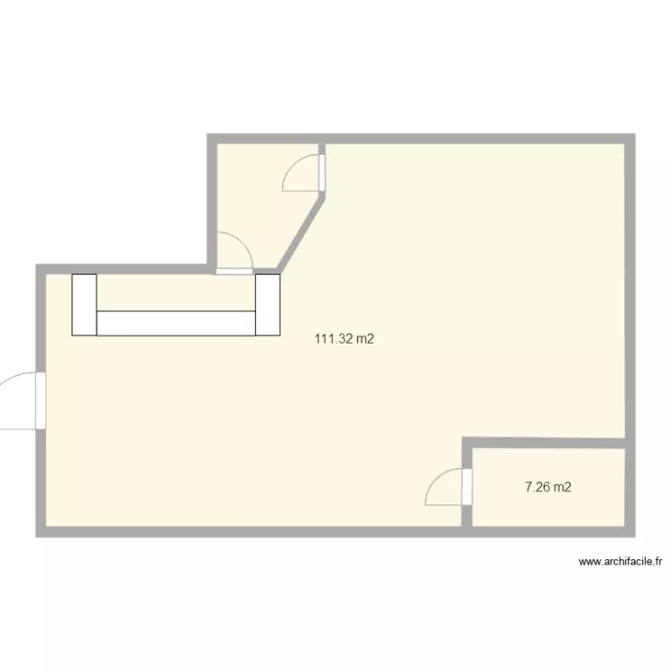 56110 Actual. Floor plan with 