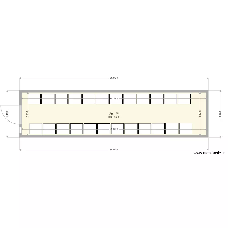 Ont 1000lbs. Floor plan with 