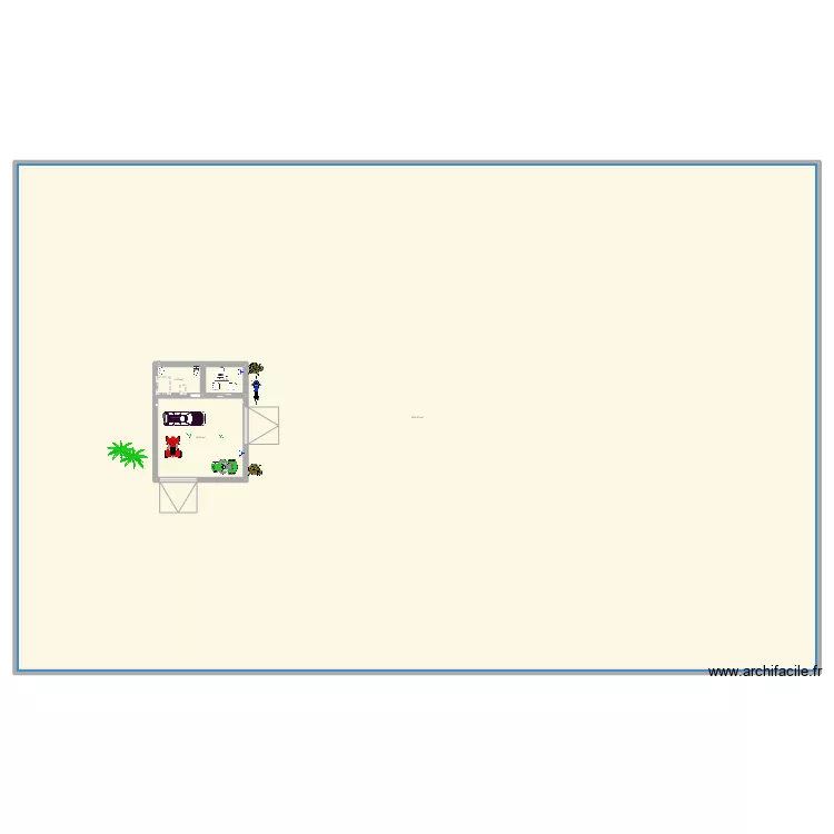 plan de garage. Floor plan with 