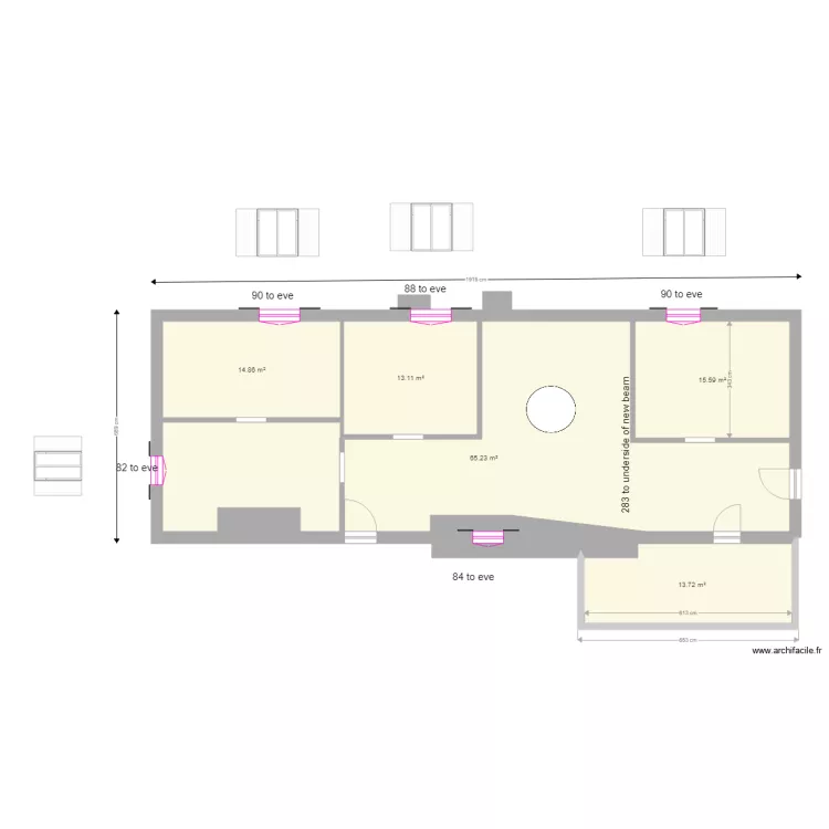 moulin existing  and windows 1. Floor plan with 