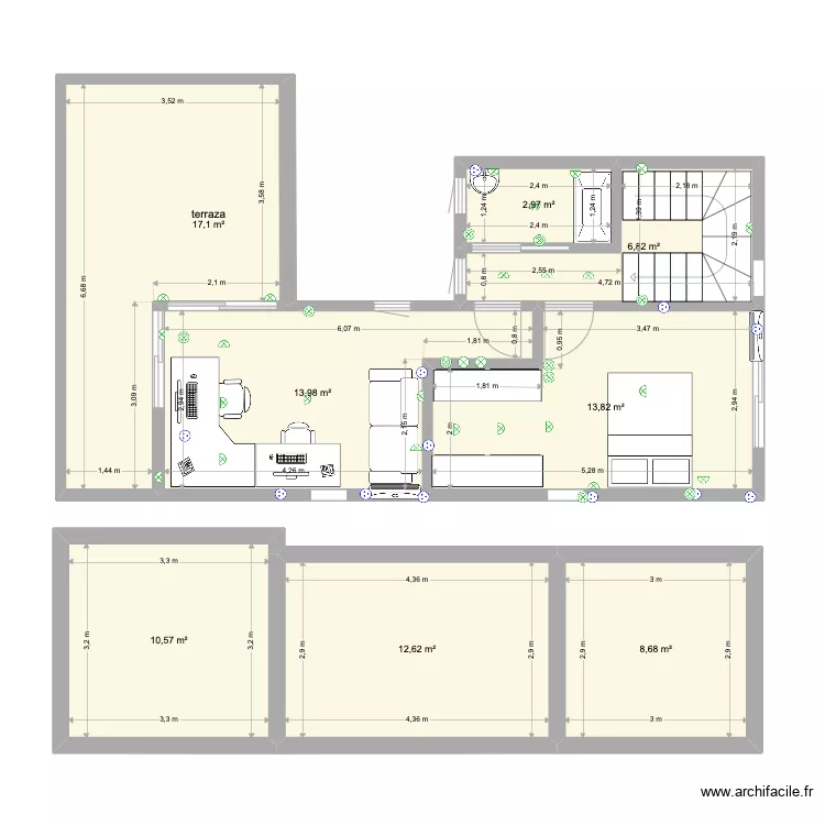plantaalta3. Floor plan with 