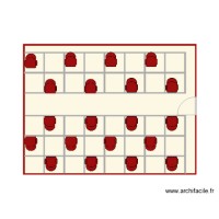 salle jaune fauteuil rouge