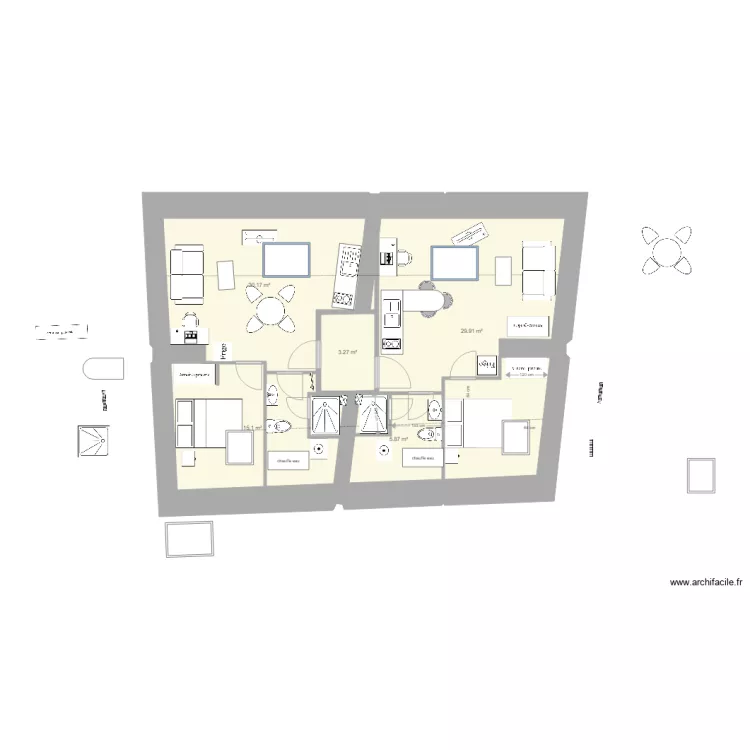 st nicolas Etage 2 V7 SUD 6. Floor plan with 