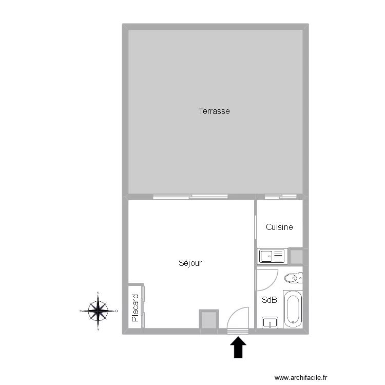 51465 CHARBONNIER. Floor plan with 7  and 71 m²