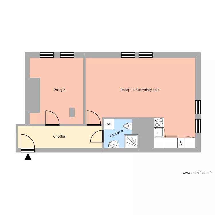 nám. Boženy Němcové 665, byt 19. Floor plan with 12 and 173 m² nám. Boženy Němcové 665, byt 19. Floor plan with 12 and 173 m²