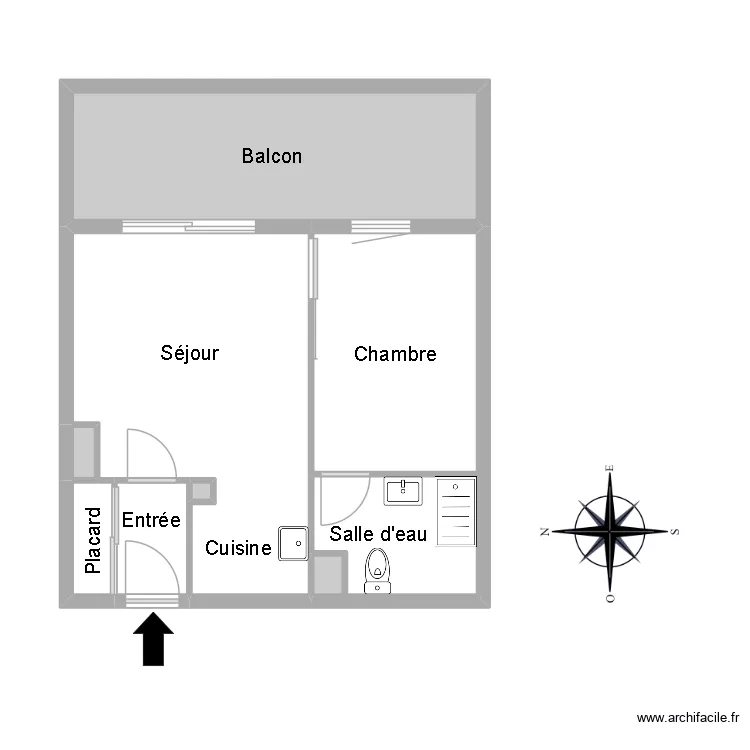 51925 KABACHI. Floor plan with 9  and 43 m²