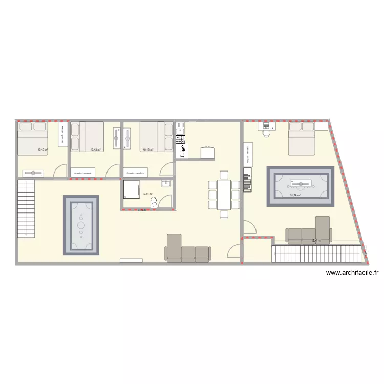 casa pe. Floor plan with 6 and 162 m² casa pe. Floor plan with 6 and 162 m²
