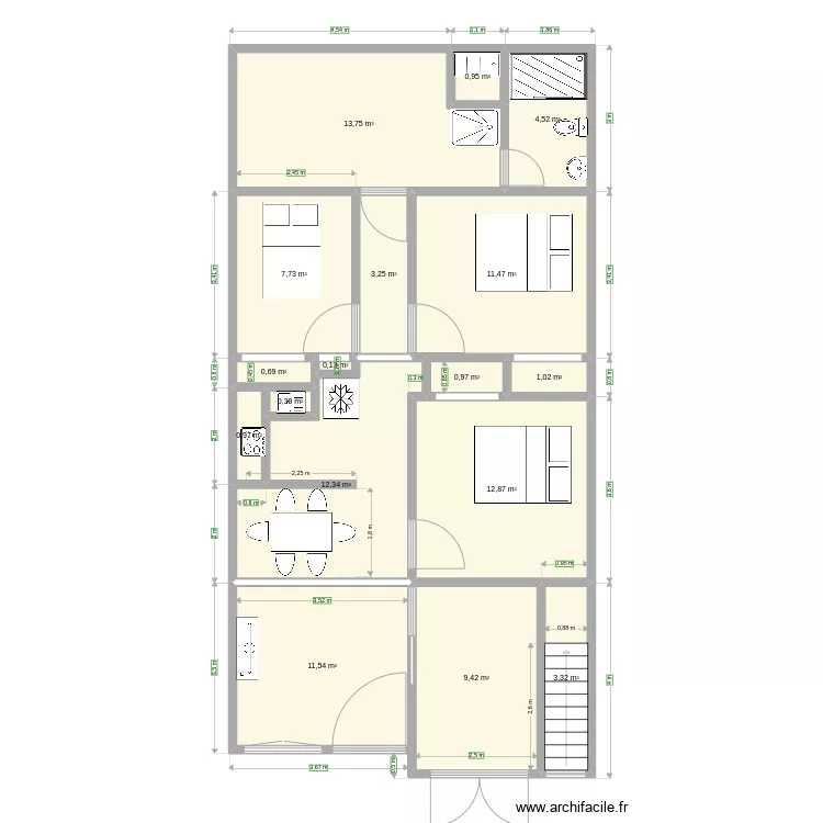 House. Floor plan with 