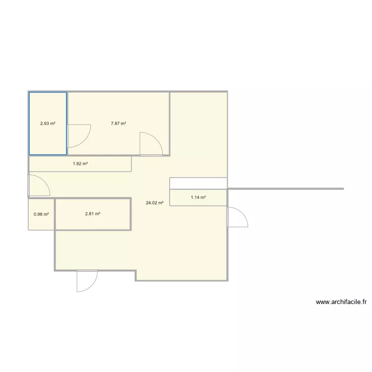 Cocina Sacedilla. Floor plan with 