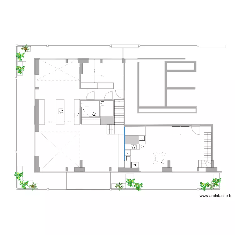 keuken klein. Floor plan with 