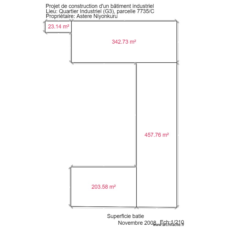 calcul surface batie A4. Floor plan with 0 room and 0 m2