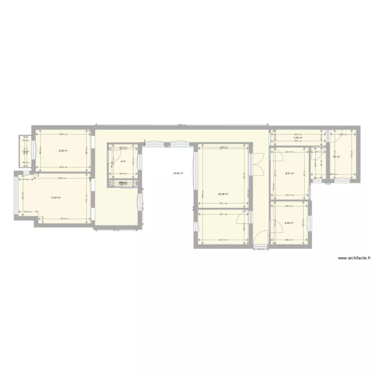 Castello 14 1. Floor plan with 