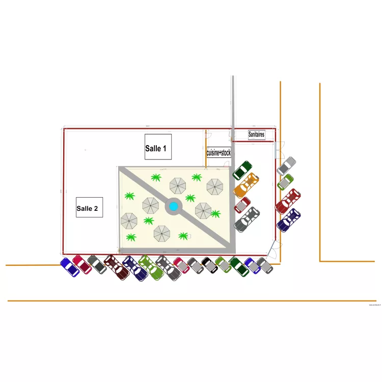 mwamba nyabugete fontaine. Floor plan with 