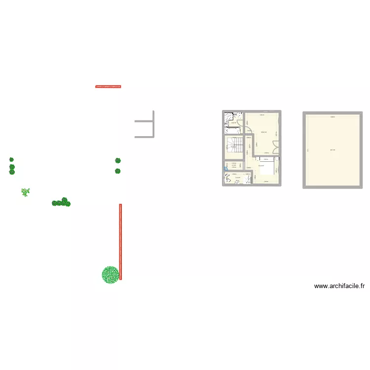 1245. Floor plan with 7  and 94 m²