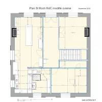 St Roch RdC modifi&eacute; cuisine agrandie