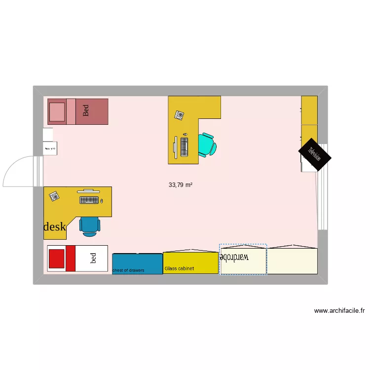 bedroom. Floor plan with bedroom. Floor plan with