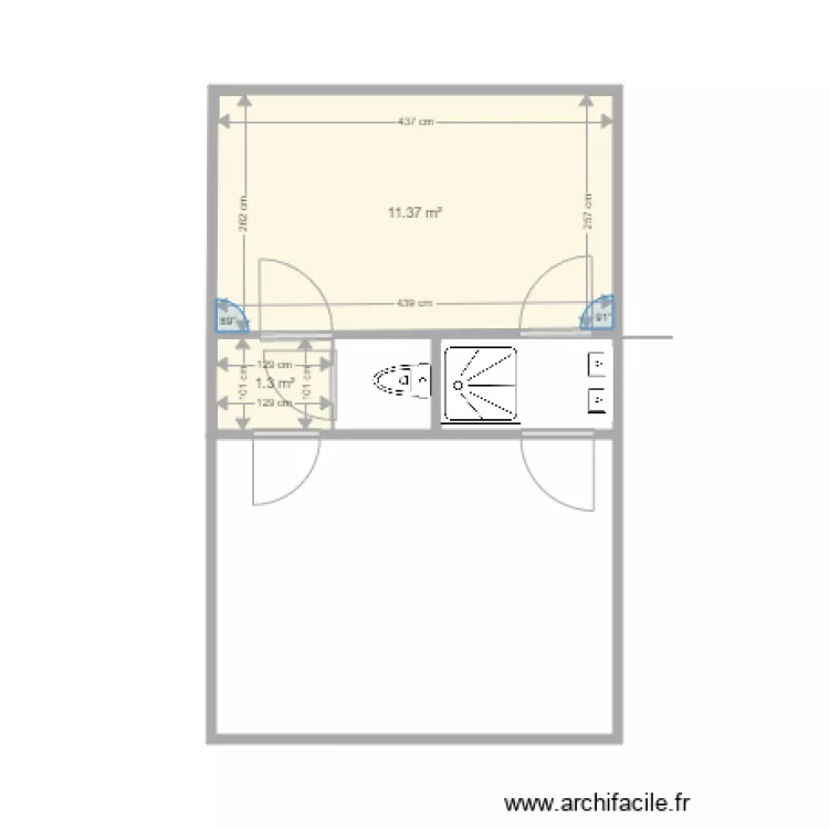 Vredestraat 43 eerste verdiep verbouwing V1. Floor plan with Vredestraat 43 eerste verdiep verbouwing V1. Floor plan with