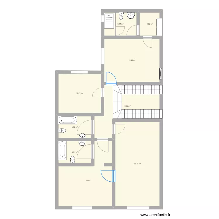 room and toilet . Floor plan with 