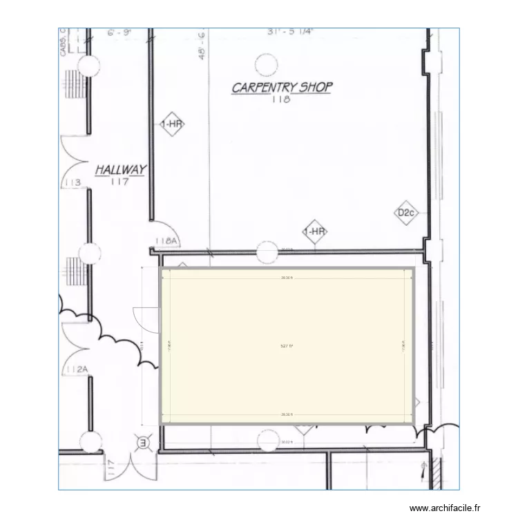 Brant Room 130. Floor plan with Brant Room 130. Floor plan with