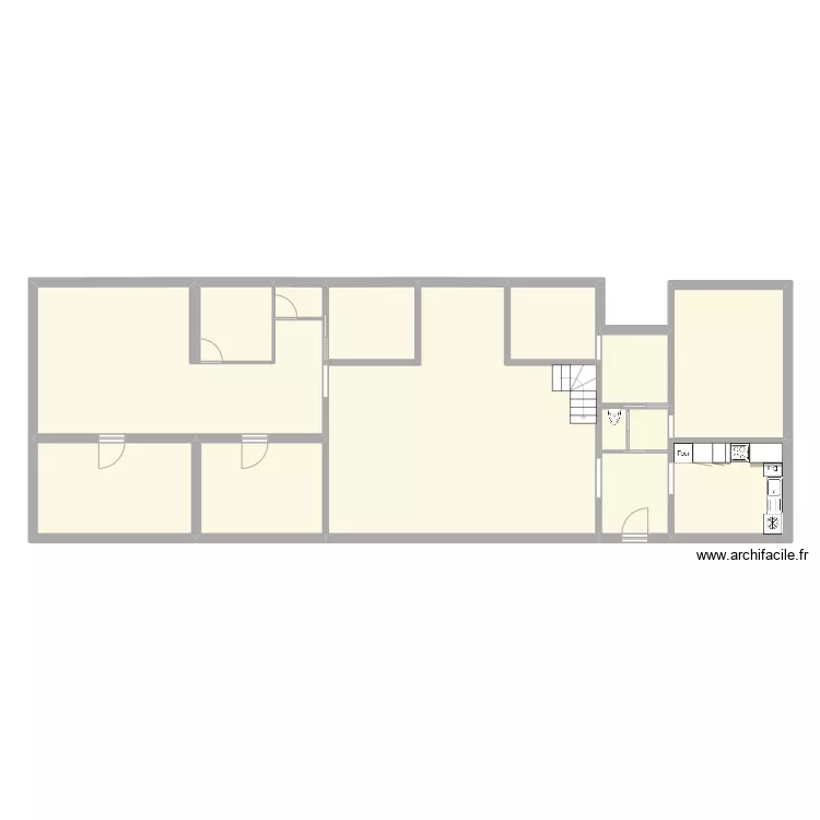 maison vailly. Floor plan with 