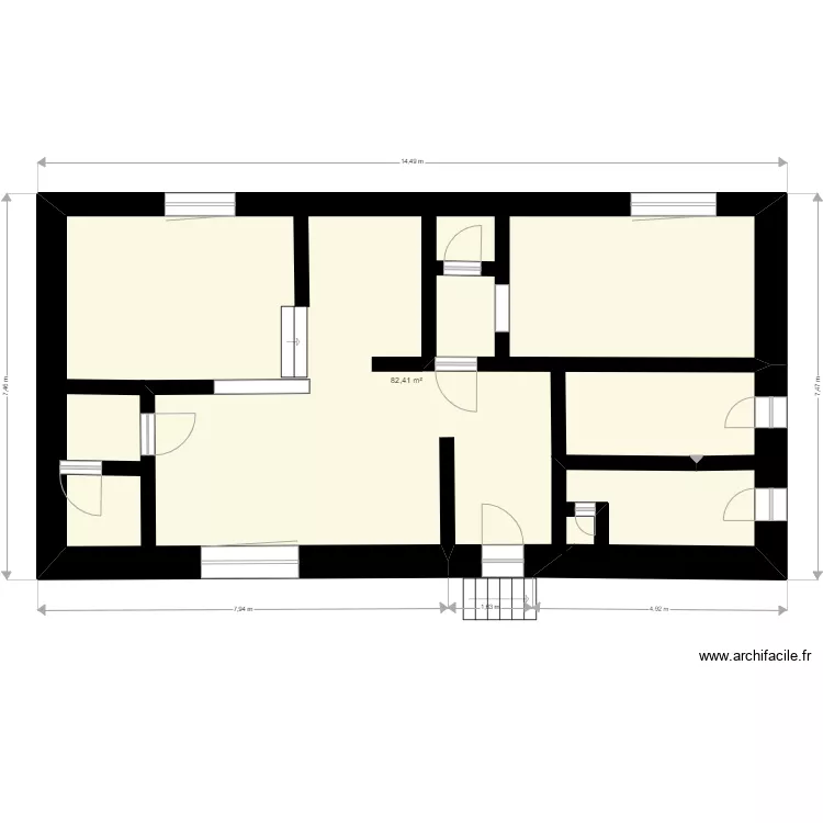 مووون. Floor plan with 