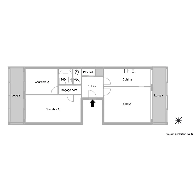 51860 DUBOS. Floor plan with 10 and 85 m² 51860 DUBOS. Floor plan with 10 and 85 m²