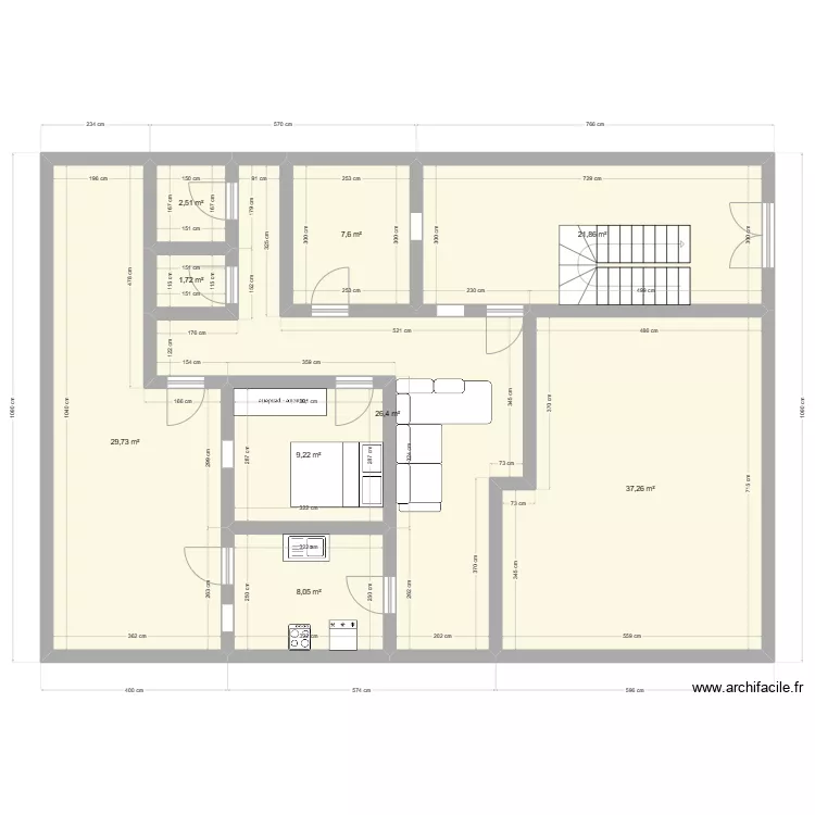 PLAN 1. Floor plan with 