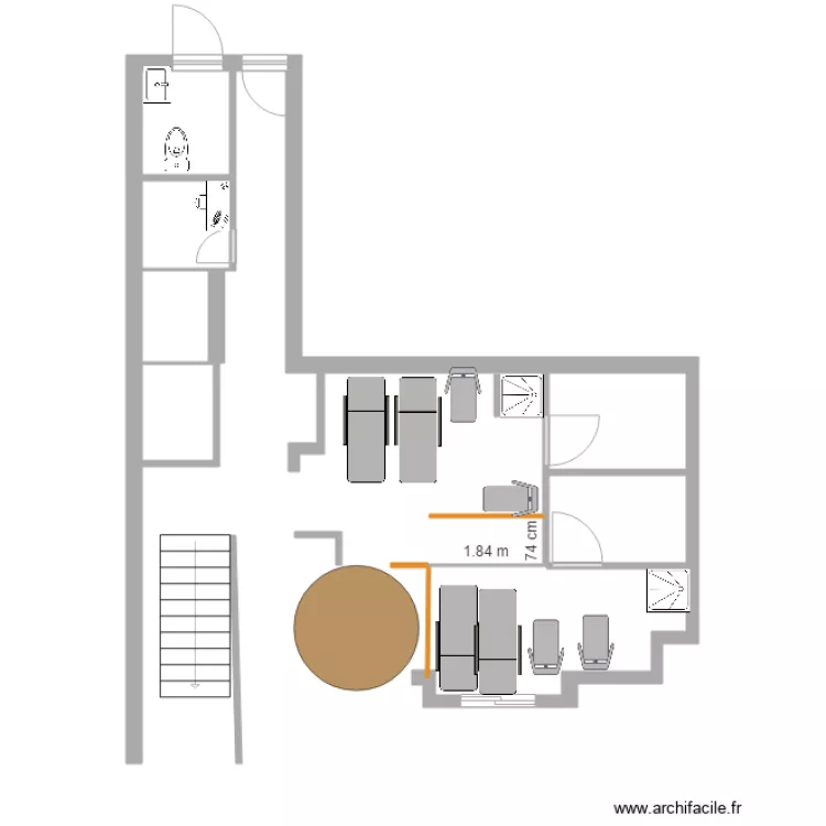 fitness room v2. Floor plan with 