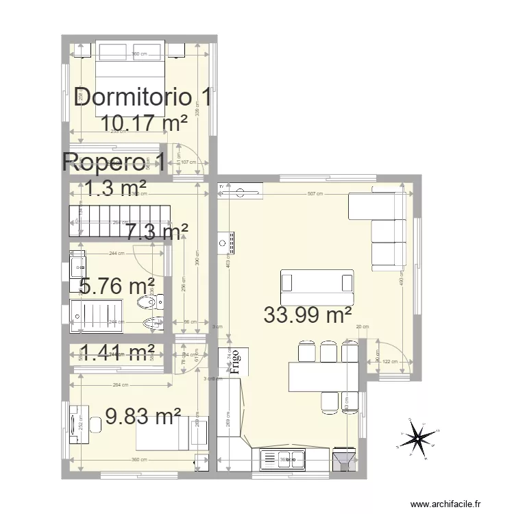 casa. Floor plan with 