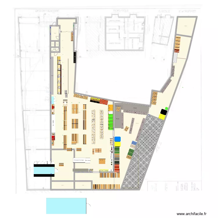 Auderghem -  Louis elec/lumi&egrave;re/eau. Floor plan with 