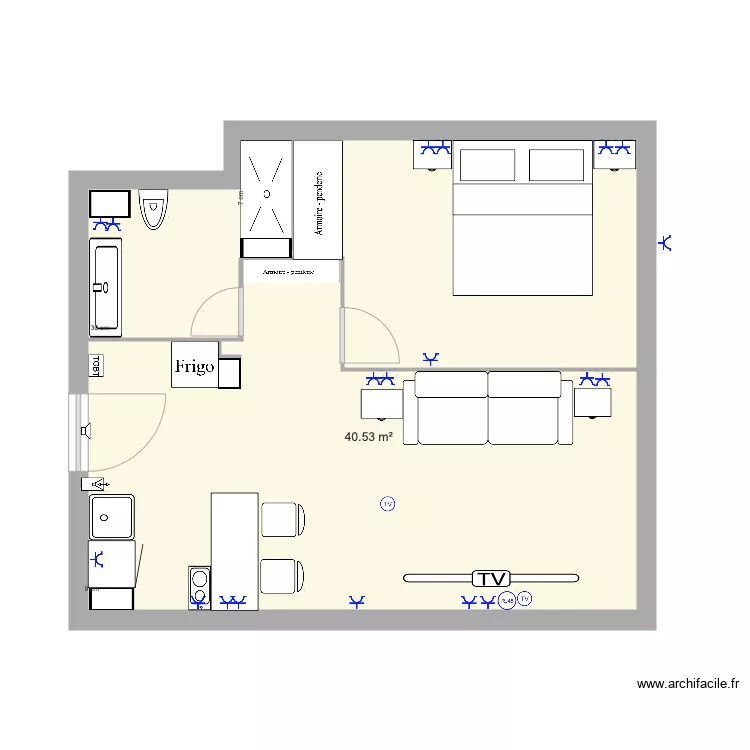 duque de sexto enchufes  1. Floor plan with 