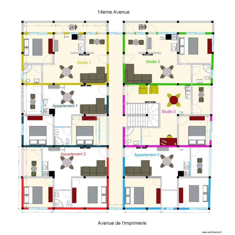 Nyakabiga etages. Floor plan with 0 room and 0 m2