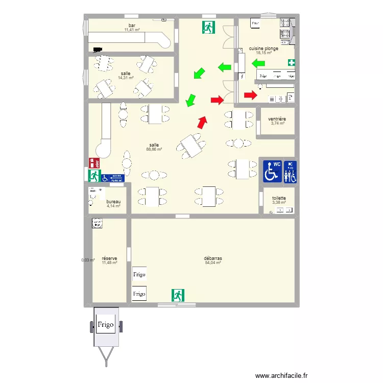coralie mortreux. Floor plan with 