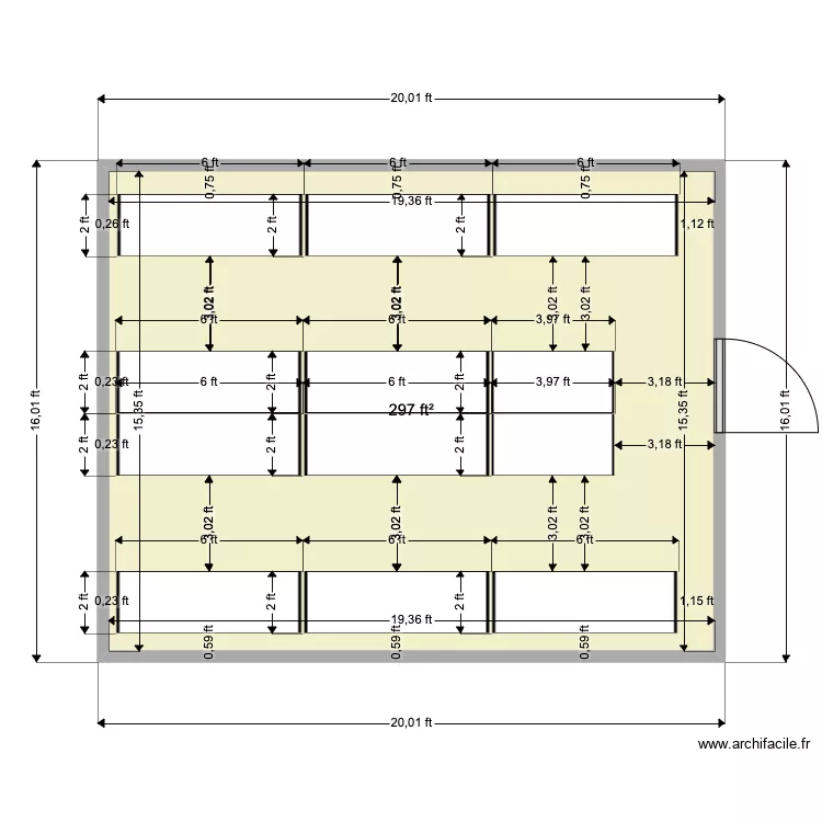 Merck 16x20. Floor plan with 