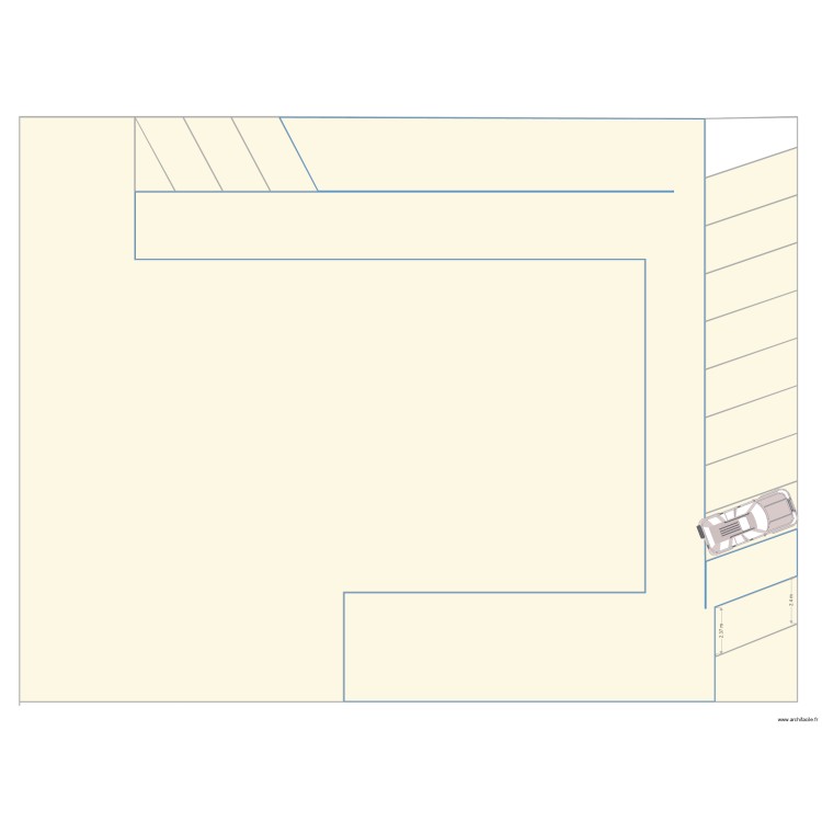 amenagement parking Rutake. Floor plan with 0 room and 0 m2