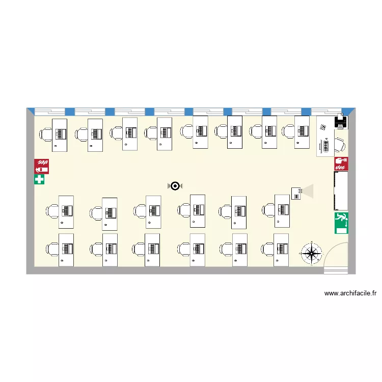 sala 2. Floor plan with 