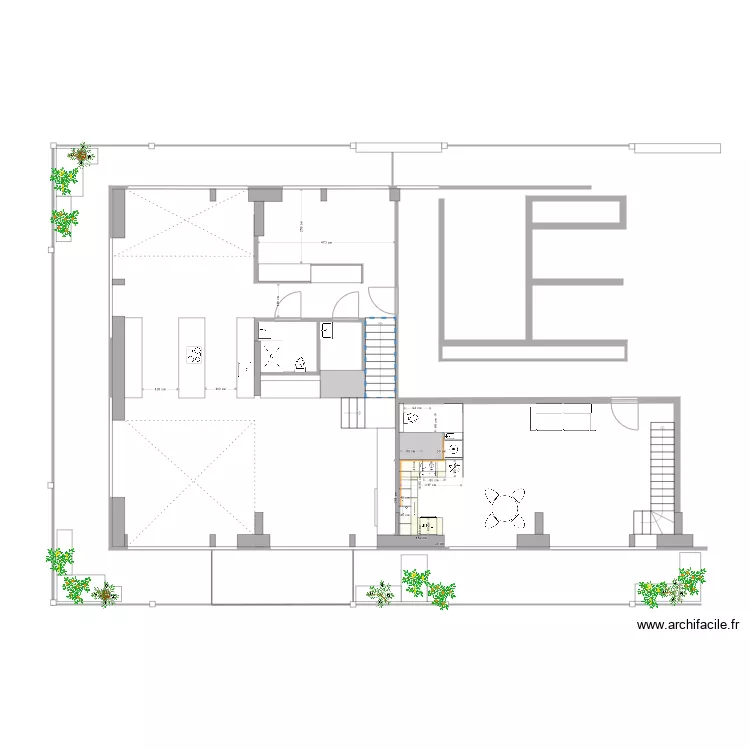 keuken klein 2. Floor plan with 