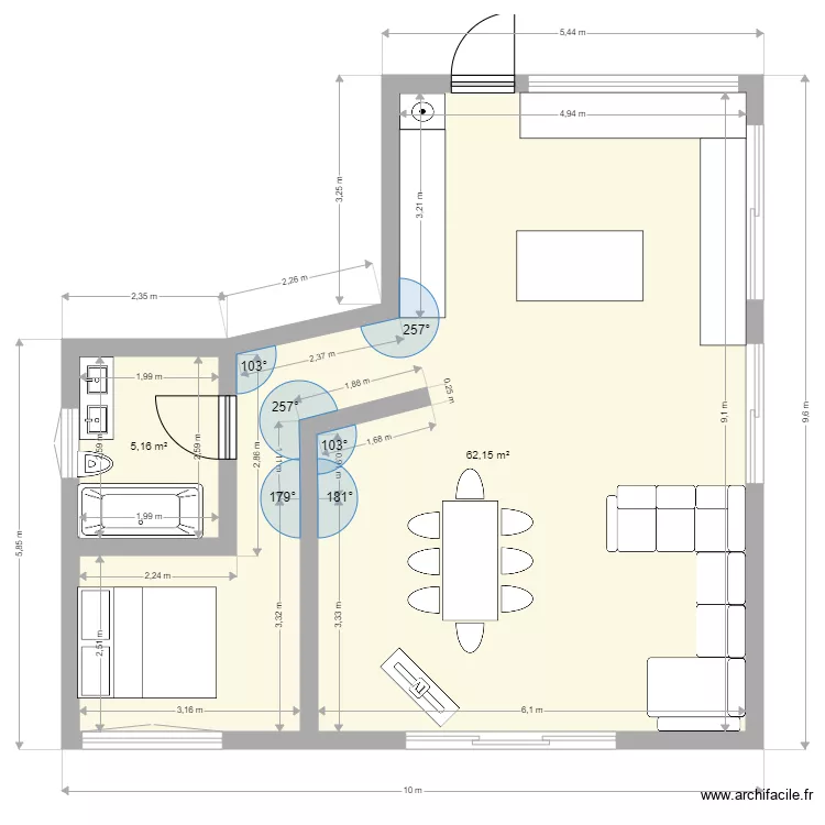BON OK 2. Floor plan with 