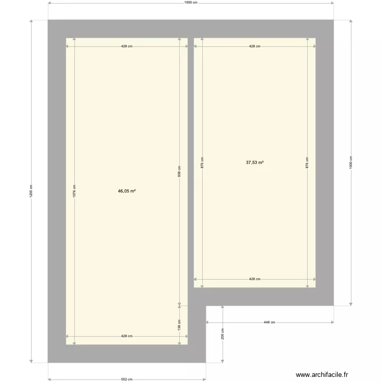 ELIKTIKTOWN PLEIN PIEDS. Floor plan with 